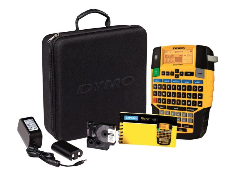 Labelmaskine Dymo Rhino 4200 Proffesionel - Inkl. Kit Med Tilbehør