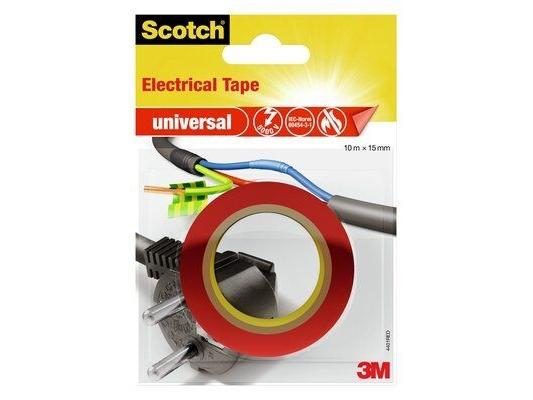 3M 4401Rød PVC Tape - 10m, 15mm, 6000V - Kvalitet!