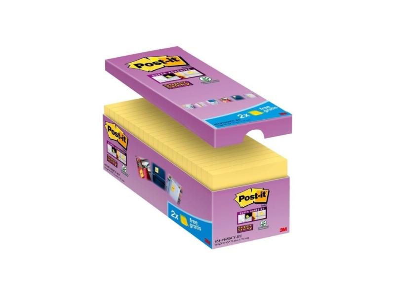 Post-It Gule Klistermærker 76x76 mm - 16 Stk.