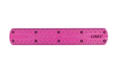 Linex Ruler Set Flex Pink