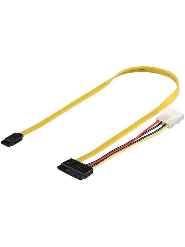 Pro SATA Cable & Power - 0.50m