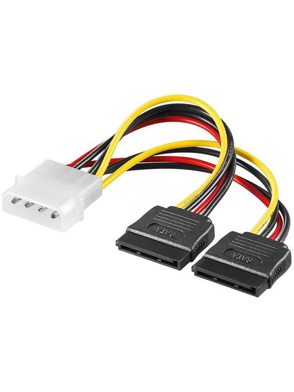 Pro SATA Power Cable x2 - 0.13m