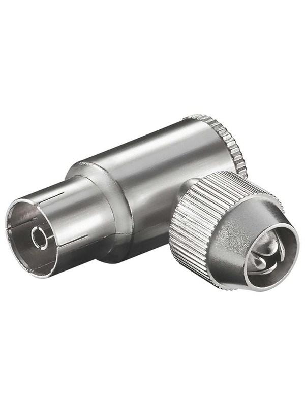 Pro Antenne Stik 90° Metal - Hun Stik til Installation