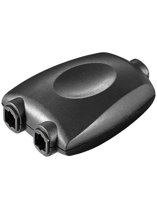 Optisk Toslink Splitter - Sort Audio Kabeltilbud