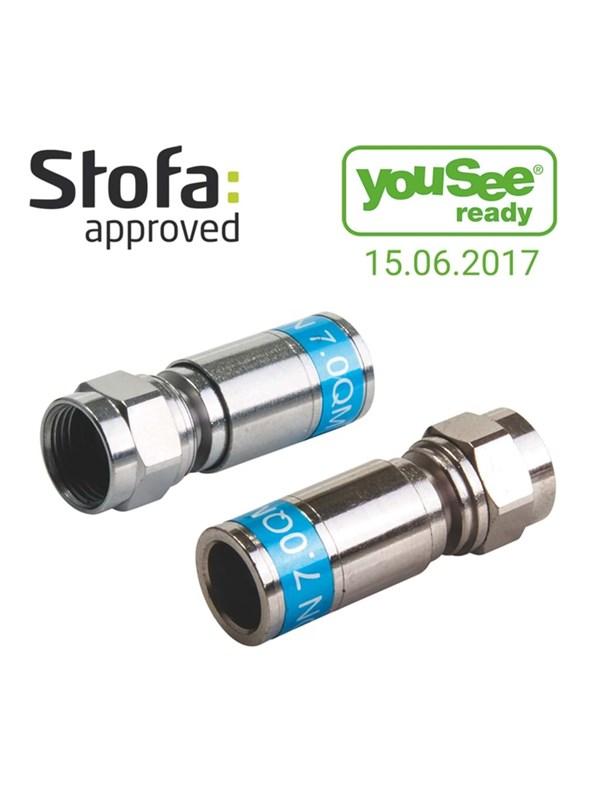 Triax F-kompressions connector CX3 7.0 QM