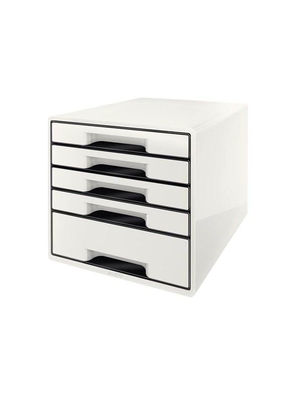 Leitz Skuffekabinet Desk Cube WOW - Sort med 5 skuffer