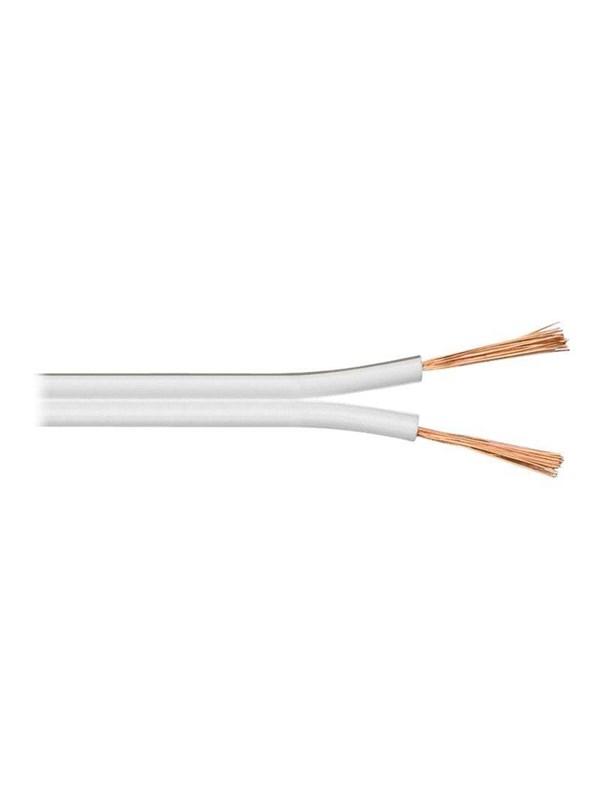 Pro Goobay Bulkhøjttalerkabel 0.75 mm², 100 m, Hvid