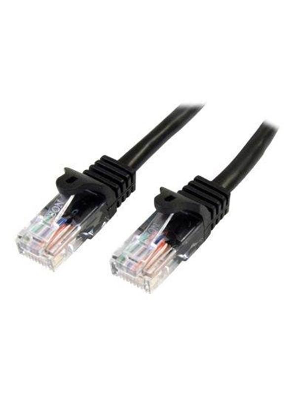 10m Black Cat5e / Cat 5 Snagless Ethernet Patch Cable 10 m - patch cable - 10 m - black