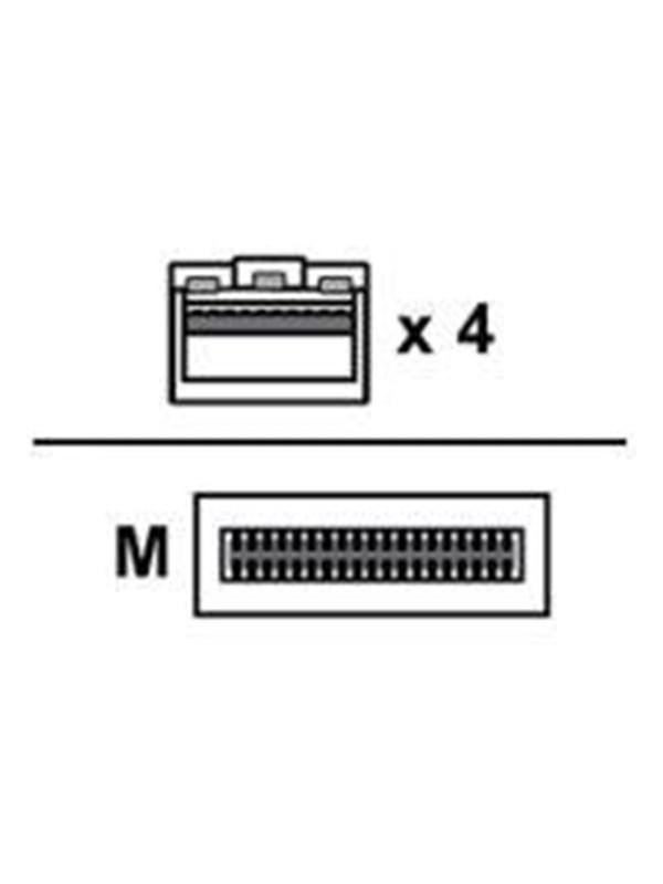 Breakout - 100GBase-CU direct attach cable - 5 m