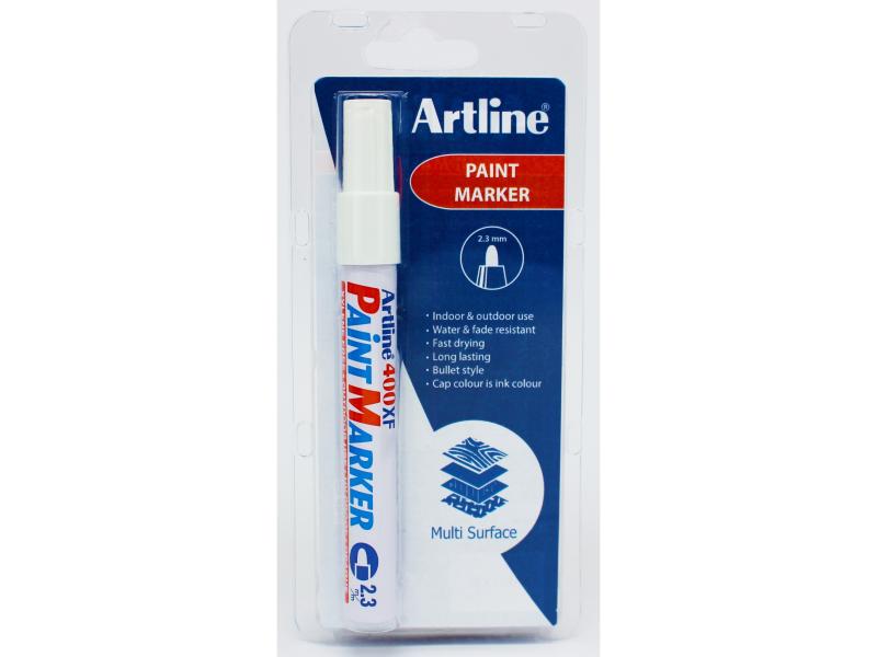 Artline 400Xf Paint Hvid 1/Blistermærke