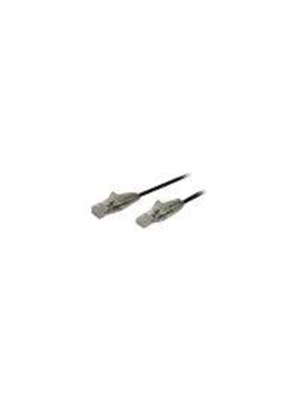 2m CAT6 Netværkskabel - Snagless - Sort Slim Patchkabel