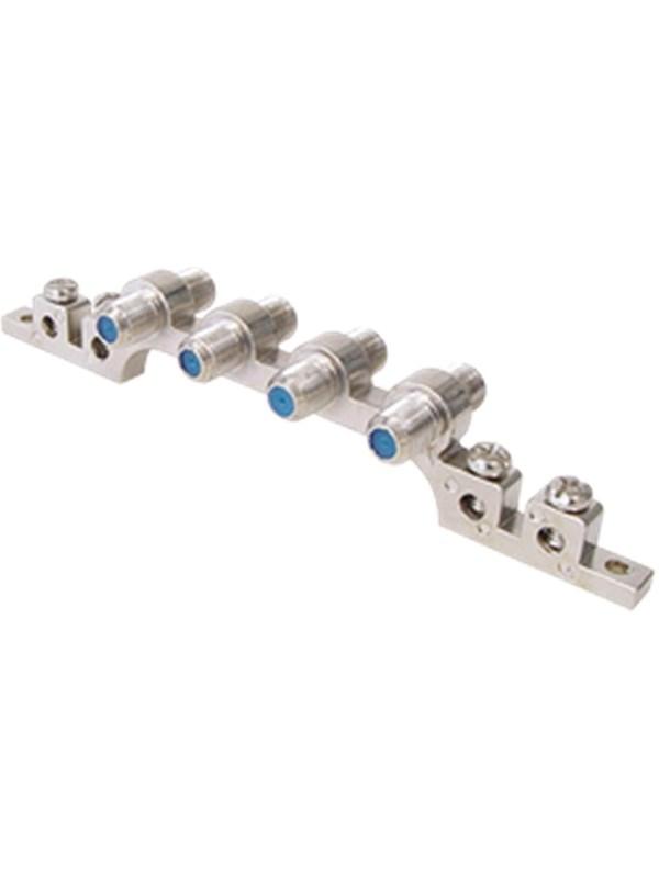 Pro 4-port F-ground block