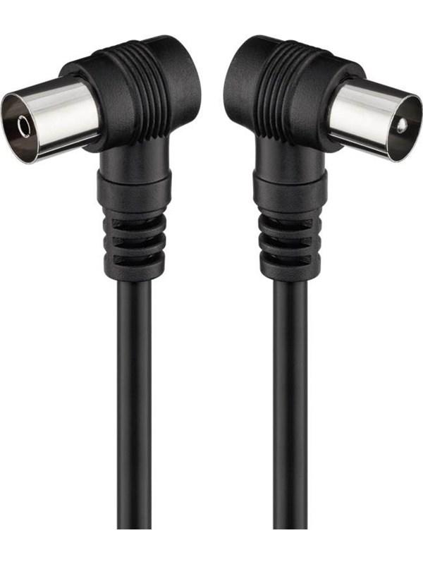 Pro Angled antenna cable (<70 dB) 2x shielded