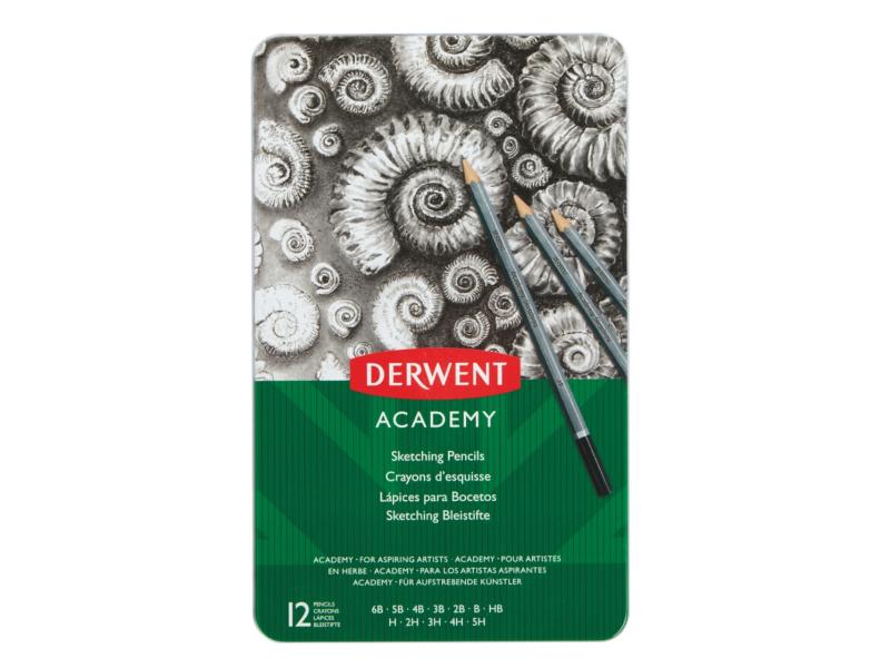 Derwent Academy Skitseblyanter 6B-5H - 12 Stk. Ass. størrelser