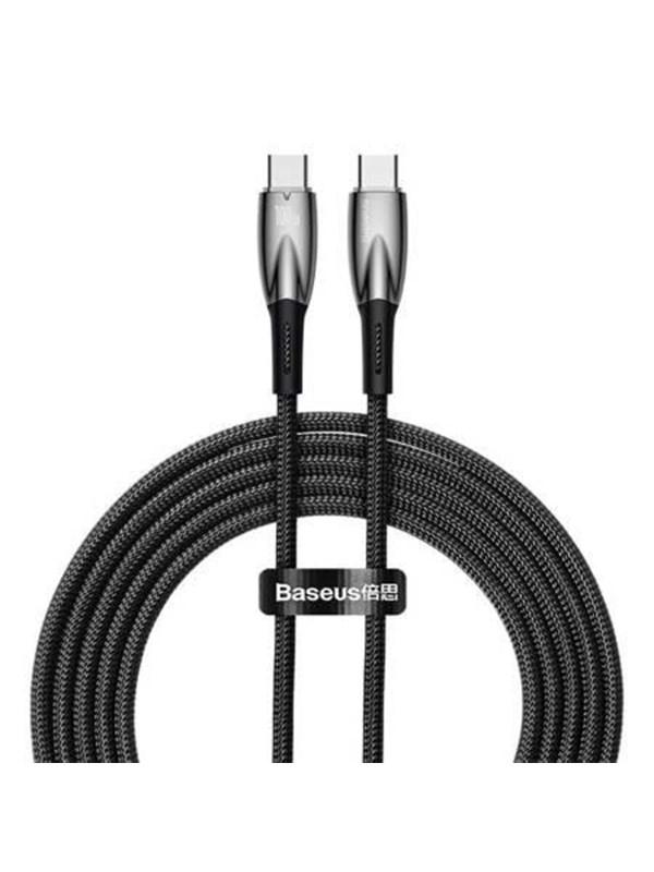 Baseus USB-C Kabel 100W Glimmer Serie 2m (Sort)