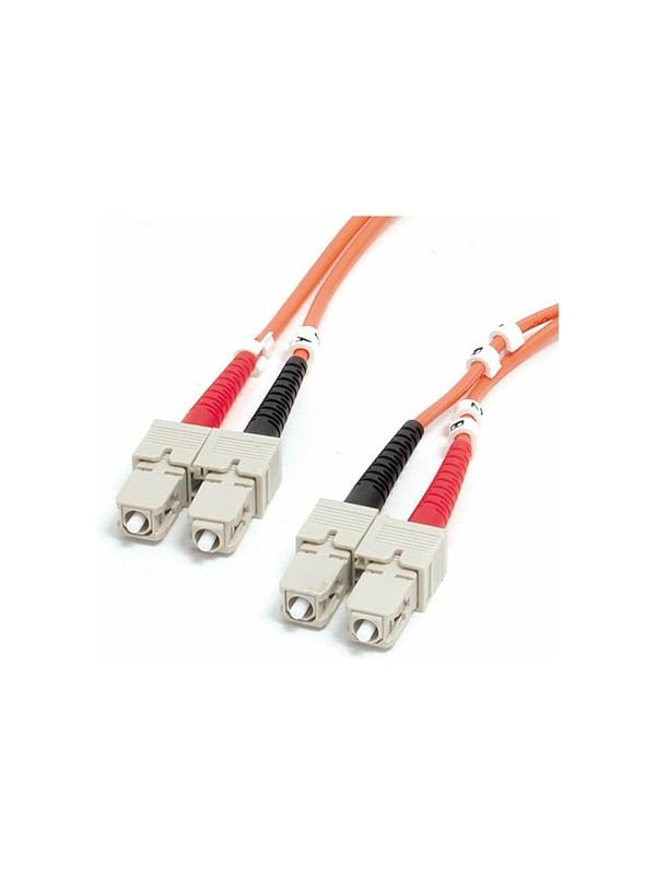 2m Fiber Optisk Kabel - Duplex SC/SC - Netværkskabel