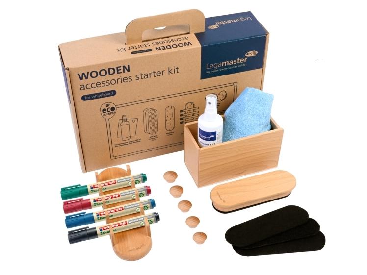 Legamaster Wodden Accessories Starter Kit 17 Pieces