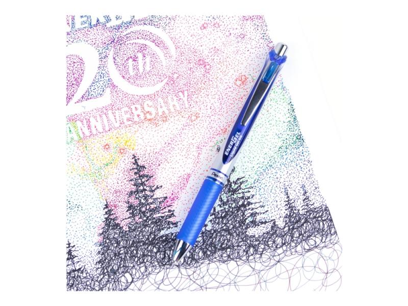 Gelpen Pentel Energel BL77, 0,7 mm, Blå - Supertilbud!