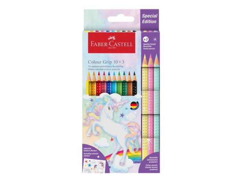 Faber-Castell Colour Grip - Farvet Blyant - Enhjørning - 1 Stykker (Pakke Med 13)