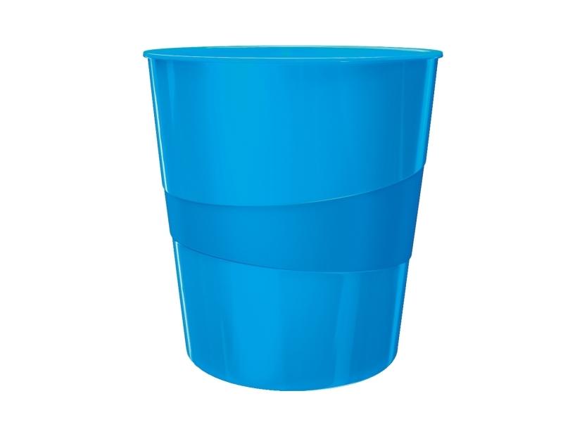 Papirkurv Leitz Plus 15L Wow Blå - Pakke med 6 Stk.