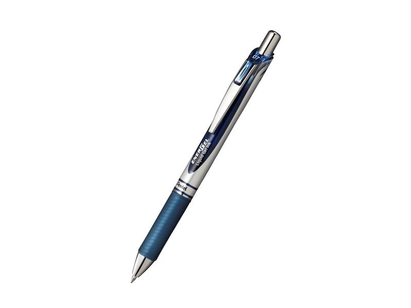 Gelpen Pentel Bl77 Energel 0.7Mm Blå/Sort (Stk.)
