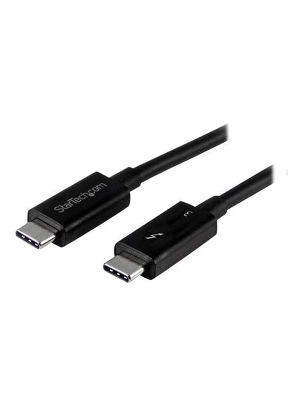 StarTech.com Thunderbolt 3 (40Gbps) USB C Cable - Black - 50cm