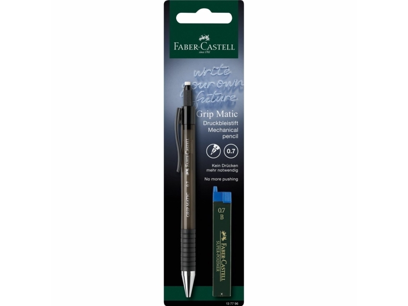 Faber-Castell 13779, Sort, Genanvendt Plast, 0,7 Mm, Rund, Drej Ud, 1 Stk
