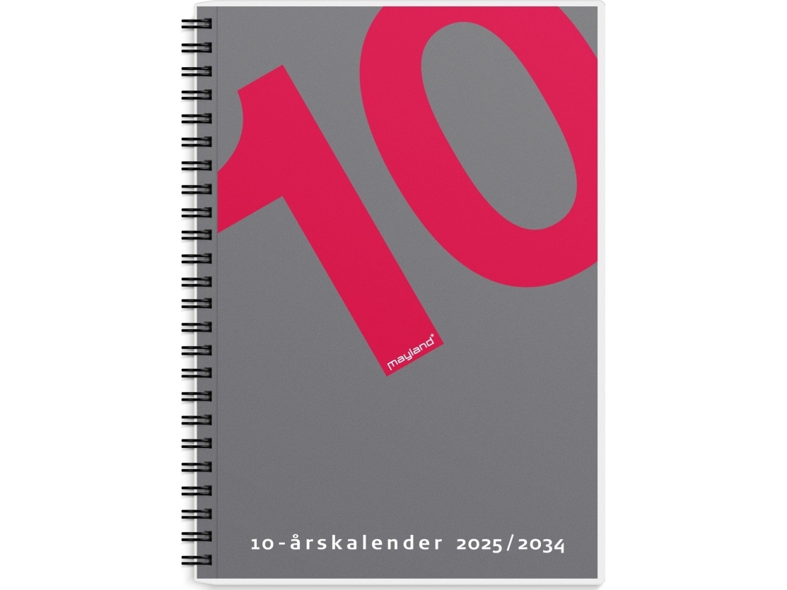 10-Årskalender A5 M/Illu. 2025
