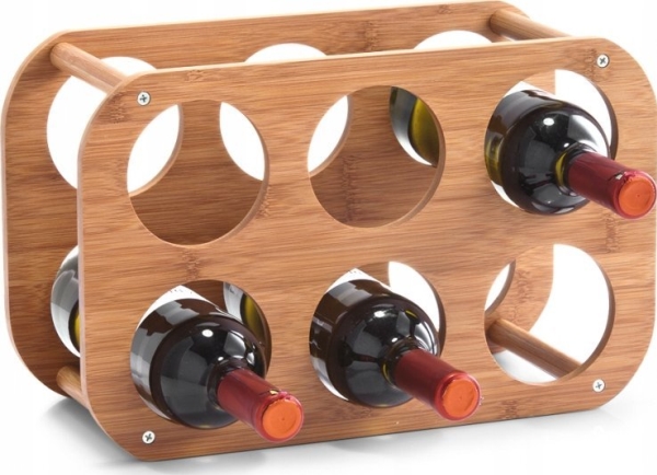Zeller Vinreol I Bambus, 6 Flasker, 38 X 16 X 24 Cm