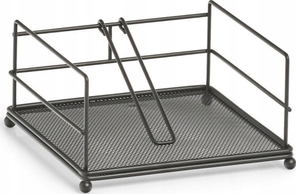 Zeller Servietholder I Metal, 17 X 17 X 9 Cm, Sort, Zeller