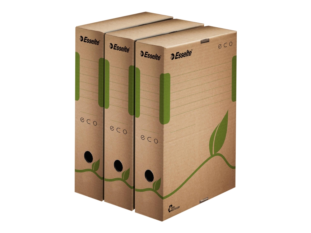 Arkivæske Esselte Eco Fsc® 80 Mm Naturbrun - (25 Stk.)