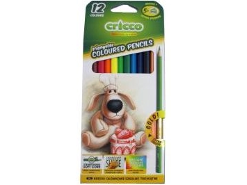 Amex Triangular Crayons 12 Colors Cricco - Wikr-959498