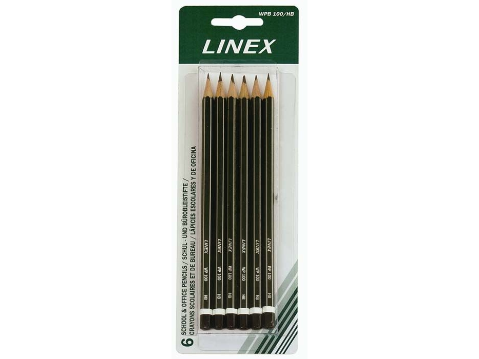Skole- & Kontorblyant Linex Wp100 Hb - (6 Stk.)
