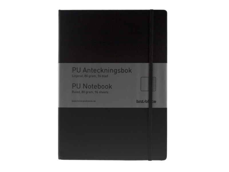 B.N.T 513110, Monokromatisk, Sort, A5, 96 Ark, 80 G/M², Linieret Papir